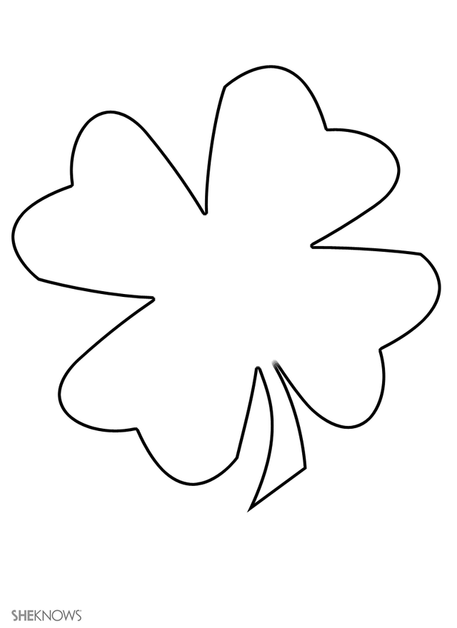 four leaf clover template biological science picture