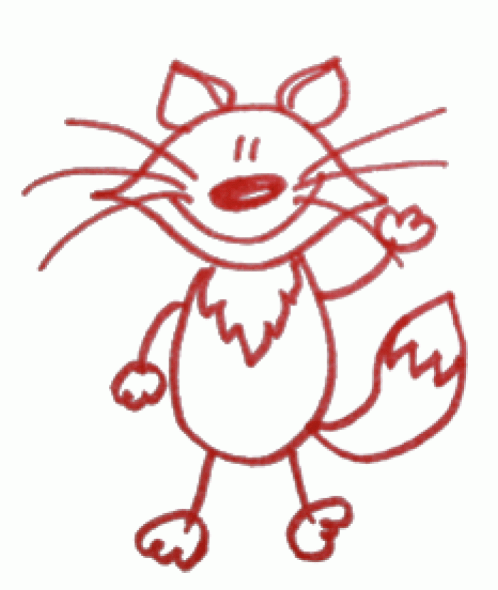 нарисовать лису ребенку 8 лет поэтапно
