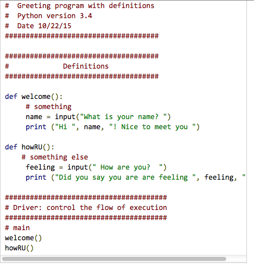 greetingdef | Mrs. Elia's Python