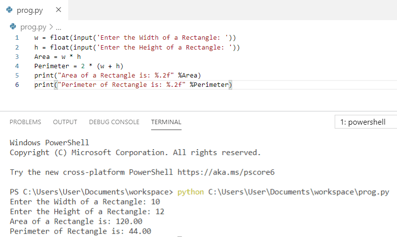 Python Program To Find An Area Of A Rectangle - Python Guides