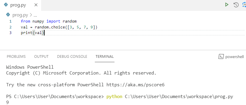 The function* declaration (function keyword followed by an asterisk) defines a generator function, which returns a generator object. Python Numpy Random 30 Examples Python Guides