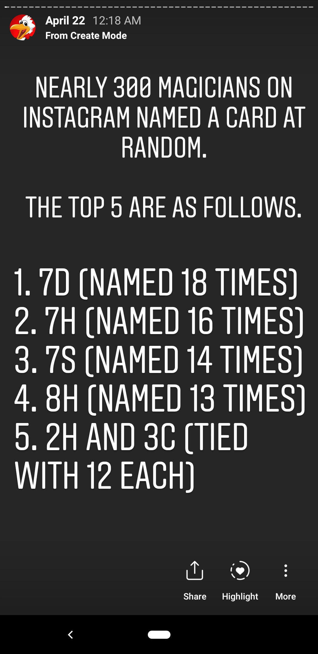 Ketika seorang pesulap meminta seseorang untuk mengambil sebuah kartu, kartu  apa yang paling jarang diambil? - Quora