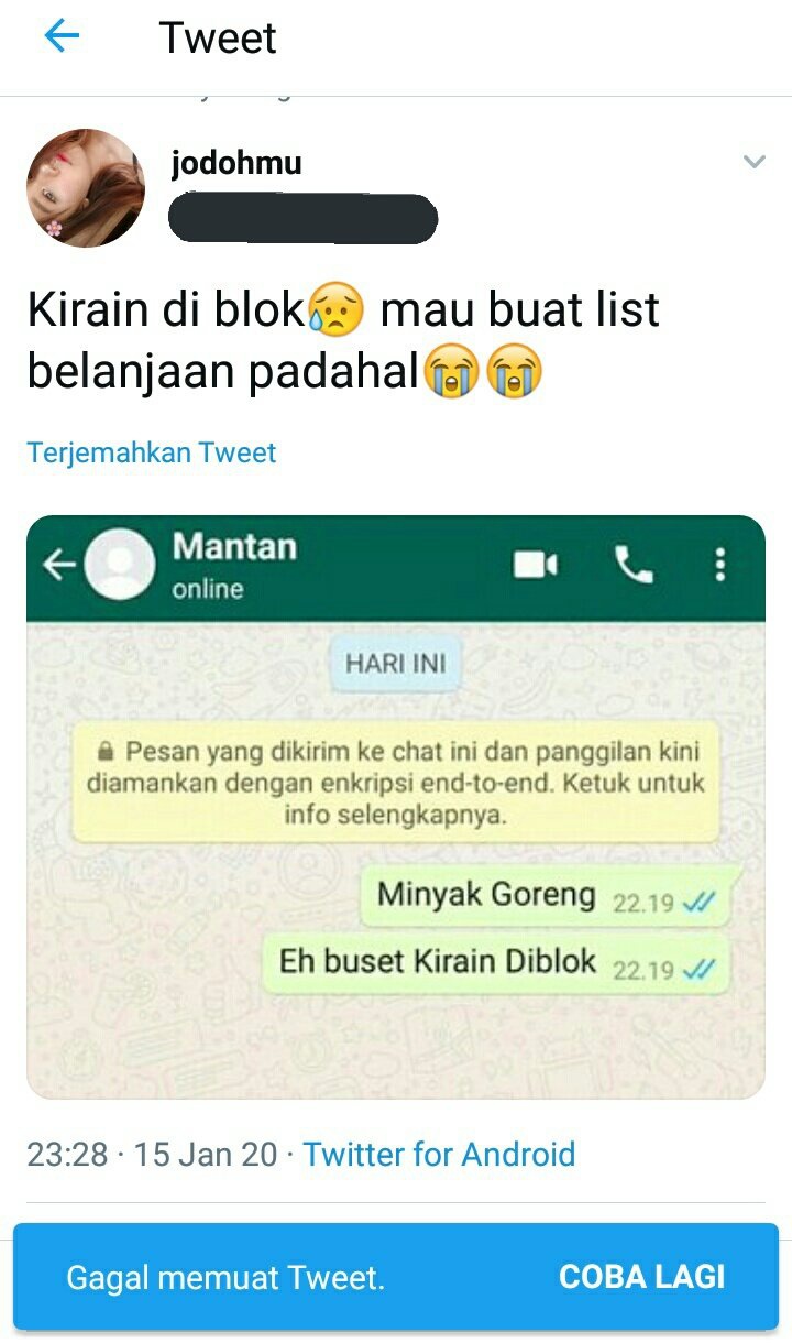 Apa penyebab orang yang kita telepon di WhatsApp sedang berada di panggilan  lain, padahal orang tersebut sama sekali tidak sedang melakukan panggilan  dengan orang lain? Apakah ada yang pernah mengalaminya juga? -