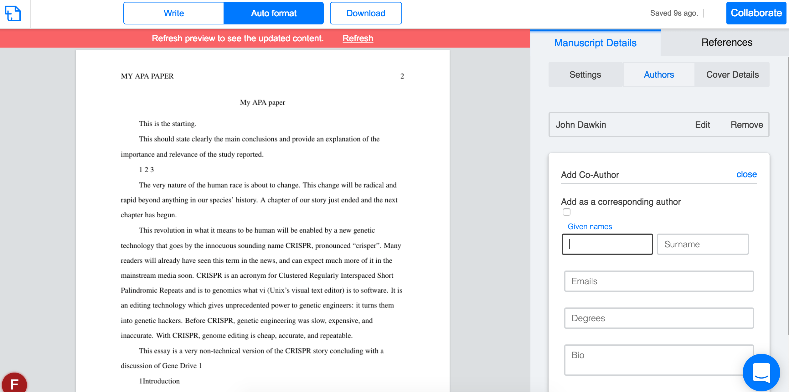 The basic form for an apa citation starts with the author, date and title, and is followed by a publisher if one is listed. What Is The Correct Way To Write An Interview Paper Utilizing The Apa Format Quora