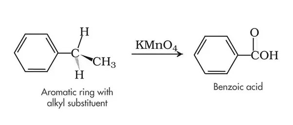 Apa yang terjadi jika benzena direaksikan dengan kalium permanganat? - Quora