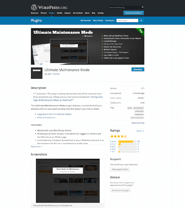 Launcher is the perfect free wordpress plugin for anyone launching a new product, website or service. What is the best WordPress maintenance mode plugin? - Quora