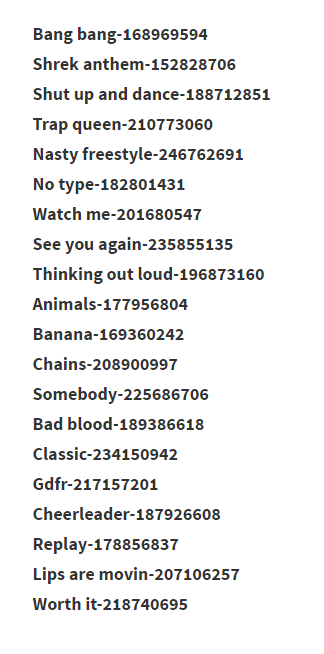 Bang bang roblox music code. What is ROBLOX IDS? - Quora