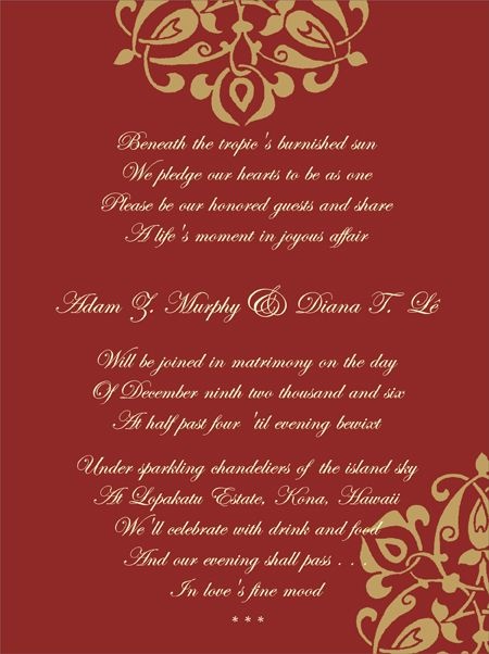 If you need something to write in a sympathy c. What are the best Indian wedding invitation wordings? - Quora