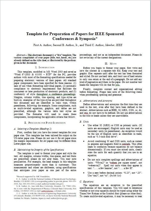 We require all submissions to be in a4 paper size format. Ieee example. Guides: How to reference a Website in IEEE ...