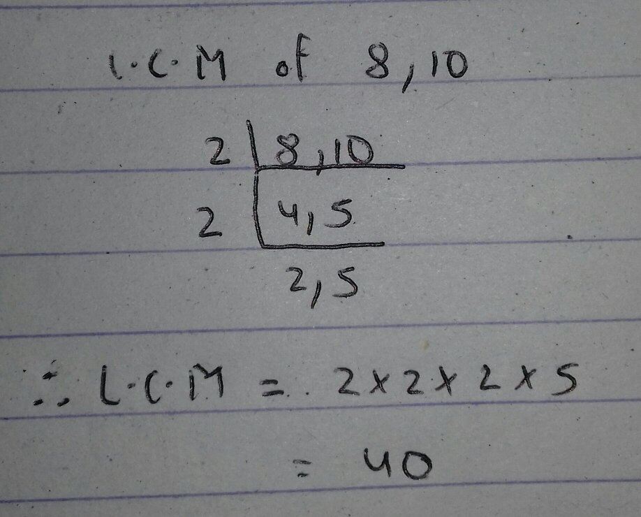 Bagaimana cara menentukan KPK dari 8 dan 10 - Quora