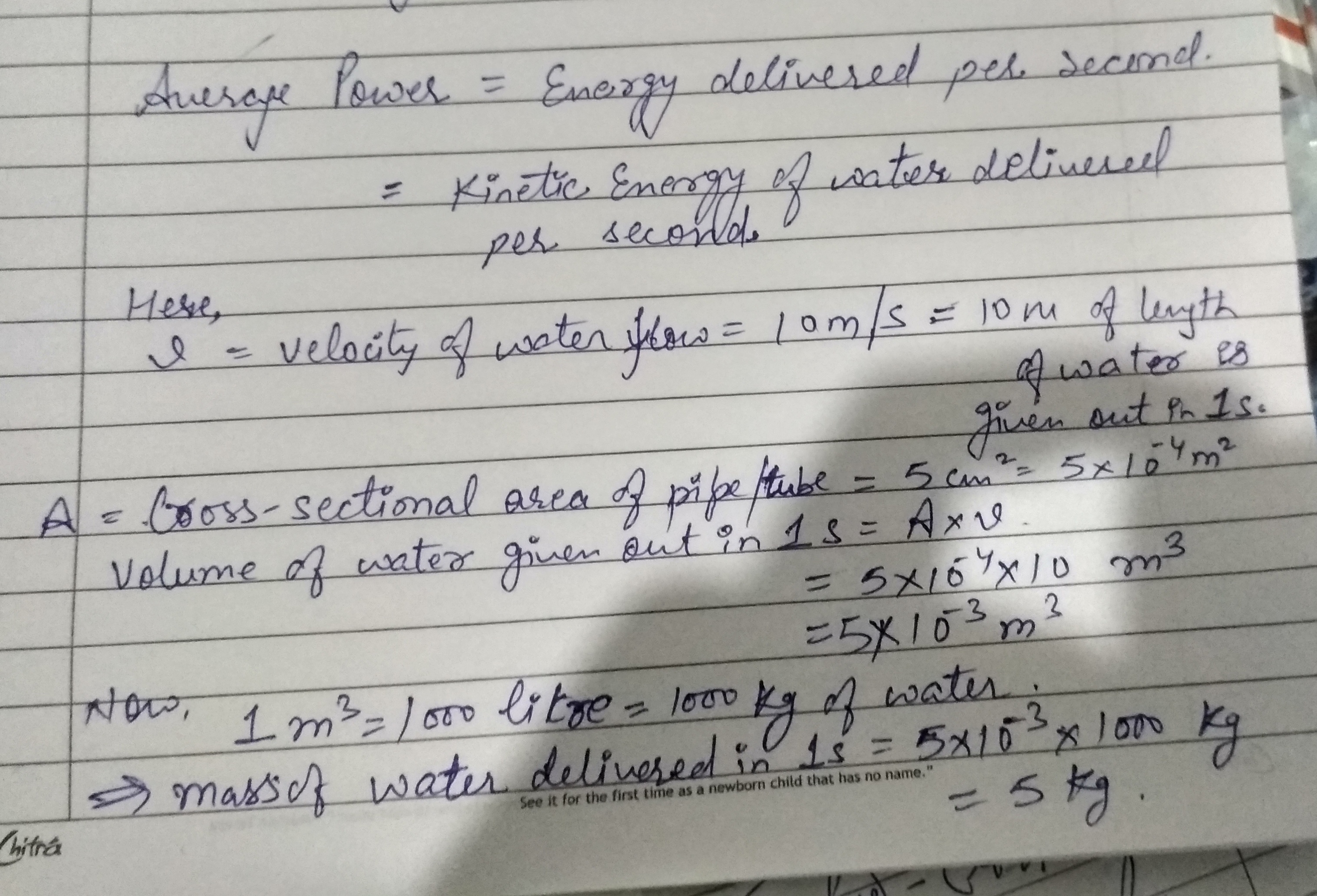 Berapa daya rata-rata sebuah pompa yang memompa air dengan kecepatan 10 m/s  dari sebuah pipa dengan luas penampang 5 cm^2? - Quora