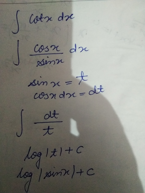 Alok Sharma . What is the integral of cotx? - Quora