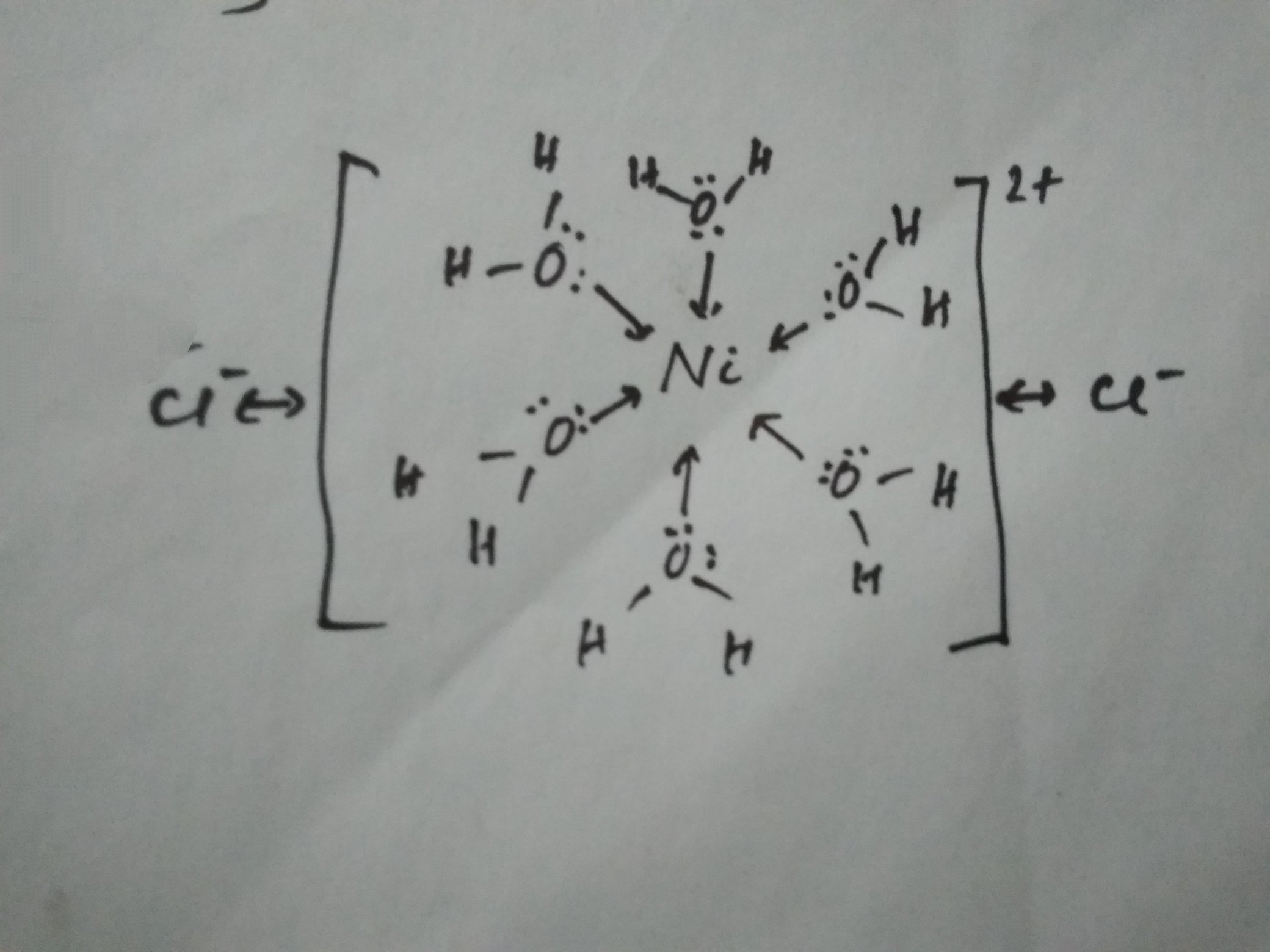 Jenis ikatan apa yang ada dalam kompleks yang diberikan? Ni(H2O) 6Cl2 -  Quora