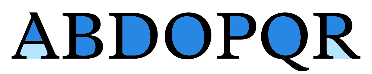 Apa yang dimaksud dengan counter dalam tipografi? - Quora