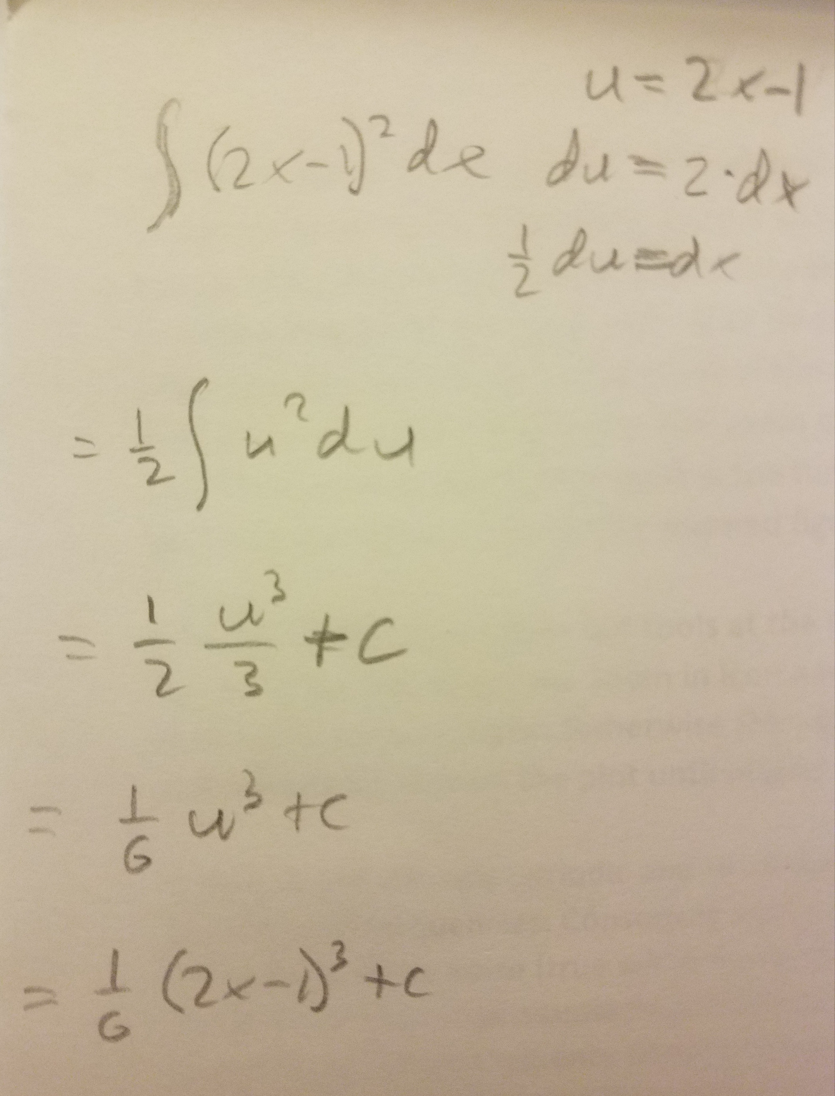 Mengapa Anda membagi dua integral dari (2x-1) ^2 dx? - Quora