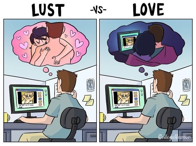 Apa ilustrasi yang menggambarkan perbedaan antara nafsu dan cinta sejati? -  Quora