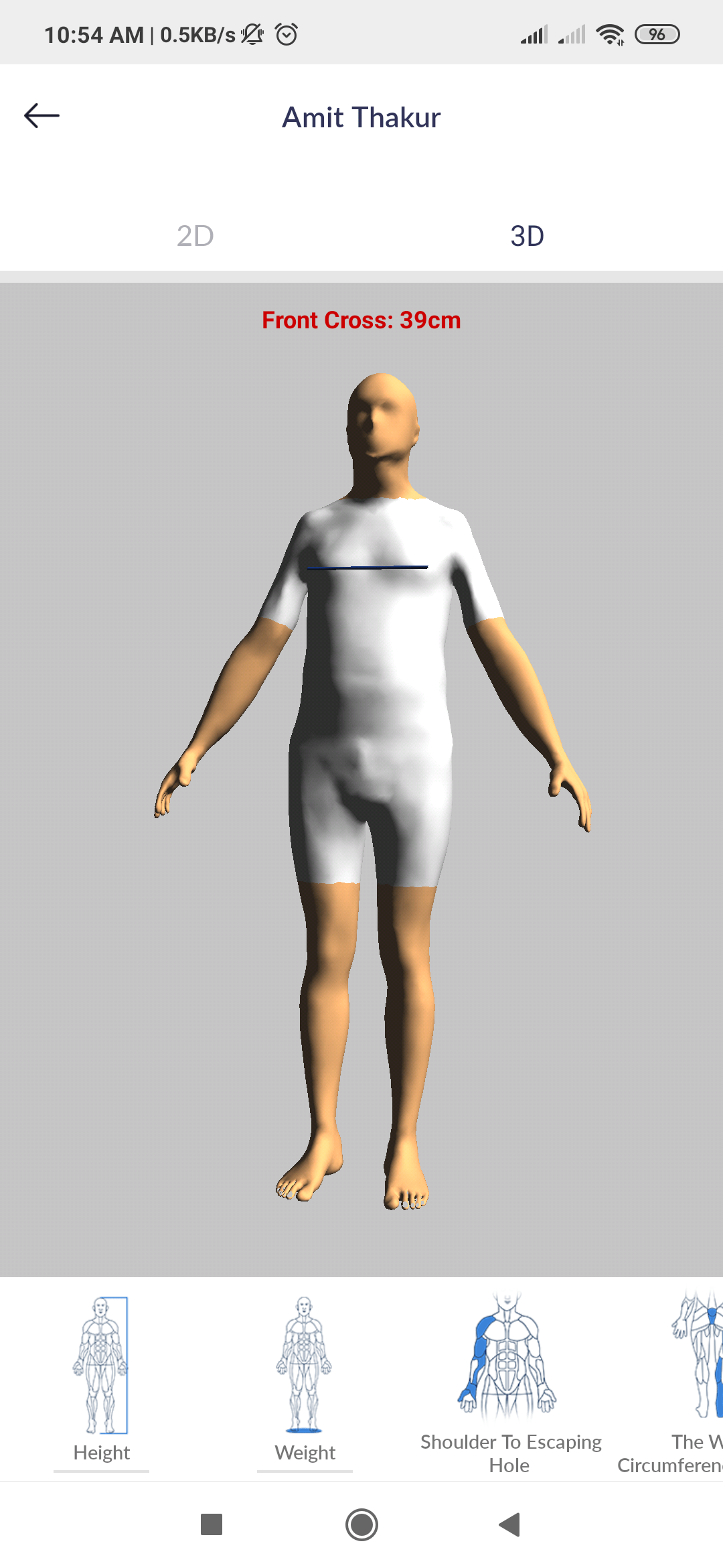 Apakah ada aplikasi seluler yang dapat secara akurat mengukur dimensi tubuh  saya (leher hingga pinggang, panjang lengan, bahkan ukuran pinggang, dll)?  - Quora