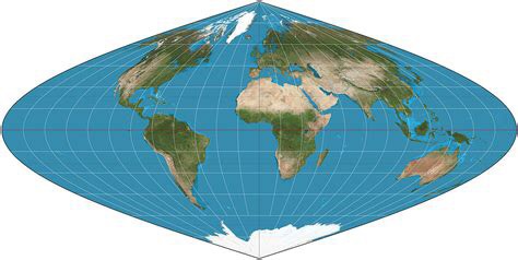 what do you call a flat map of the earths round surface