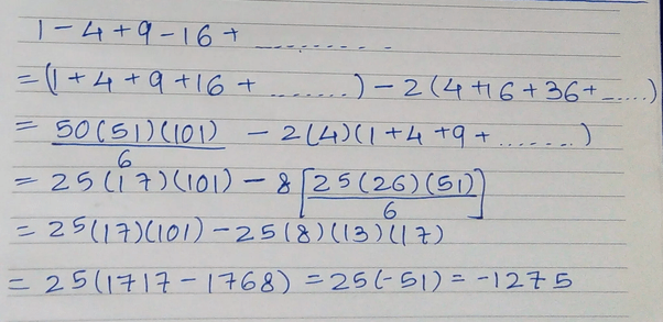 What Sequence Is 1 4 9 16