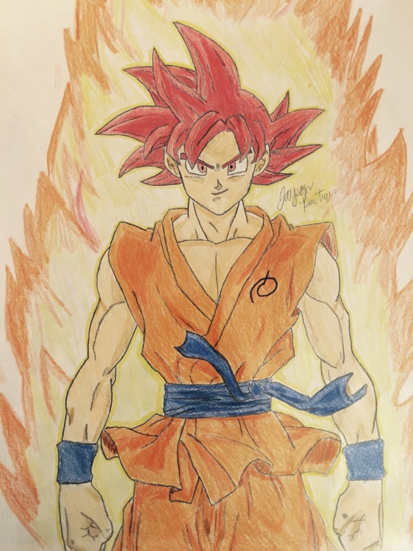 How to draw goku super saiyan from the anime dragon ball z/superfor commissions email me at: Who would win, Goku (manga) or Goku (anime)? - Quora