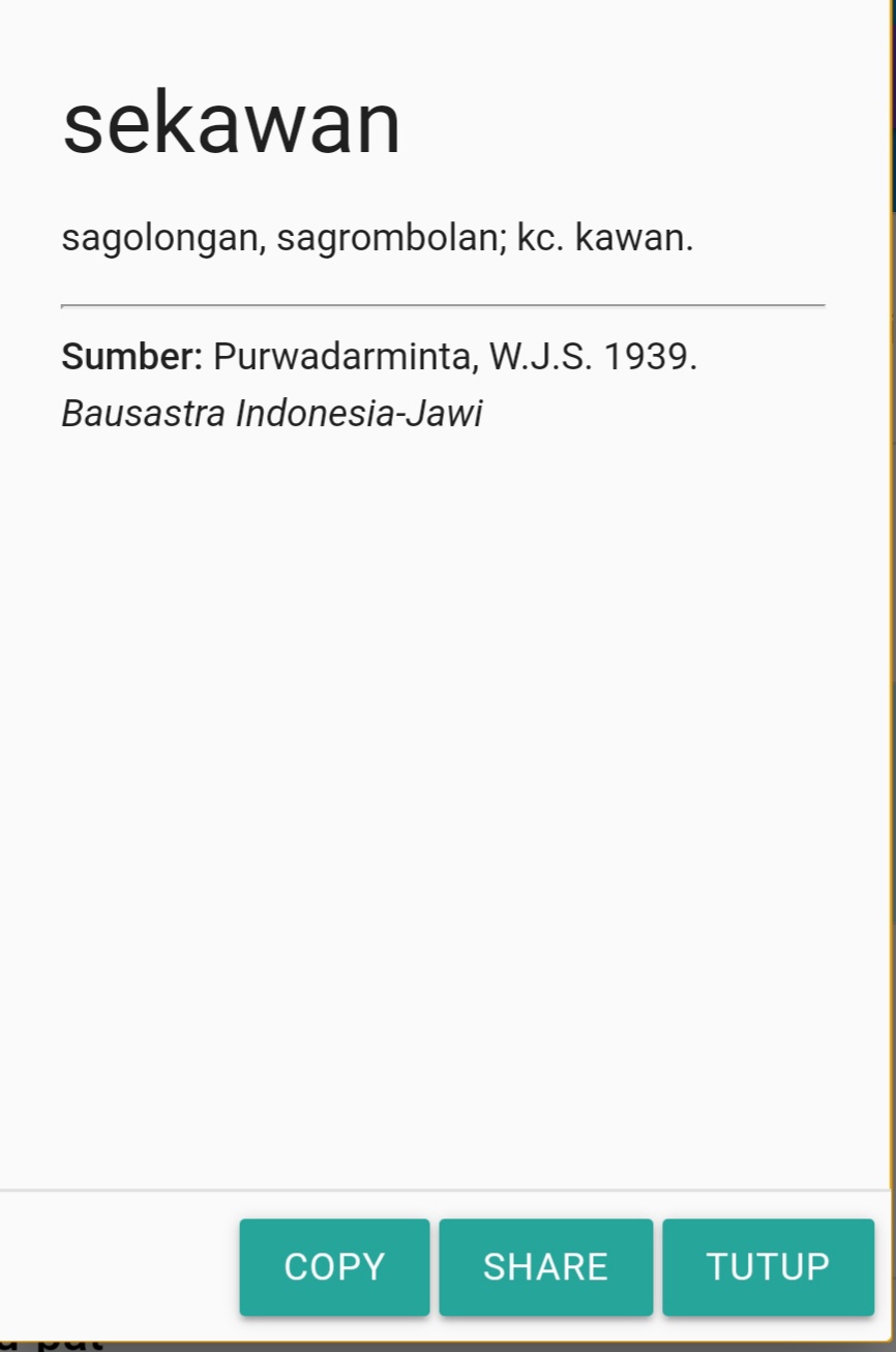 Apa perbedaan antara sekawan dalam bahasa Jawa dan sekawan dalam bahasa  Indonesia? - Quora