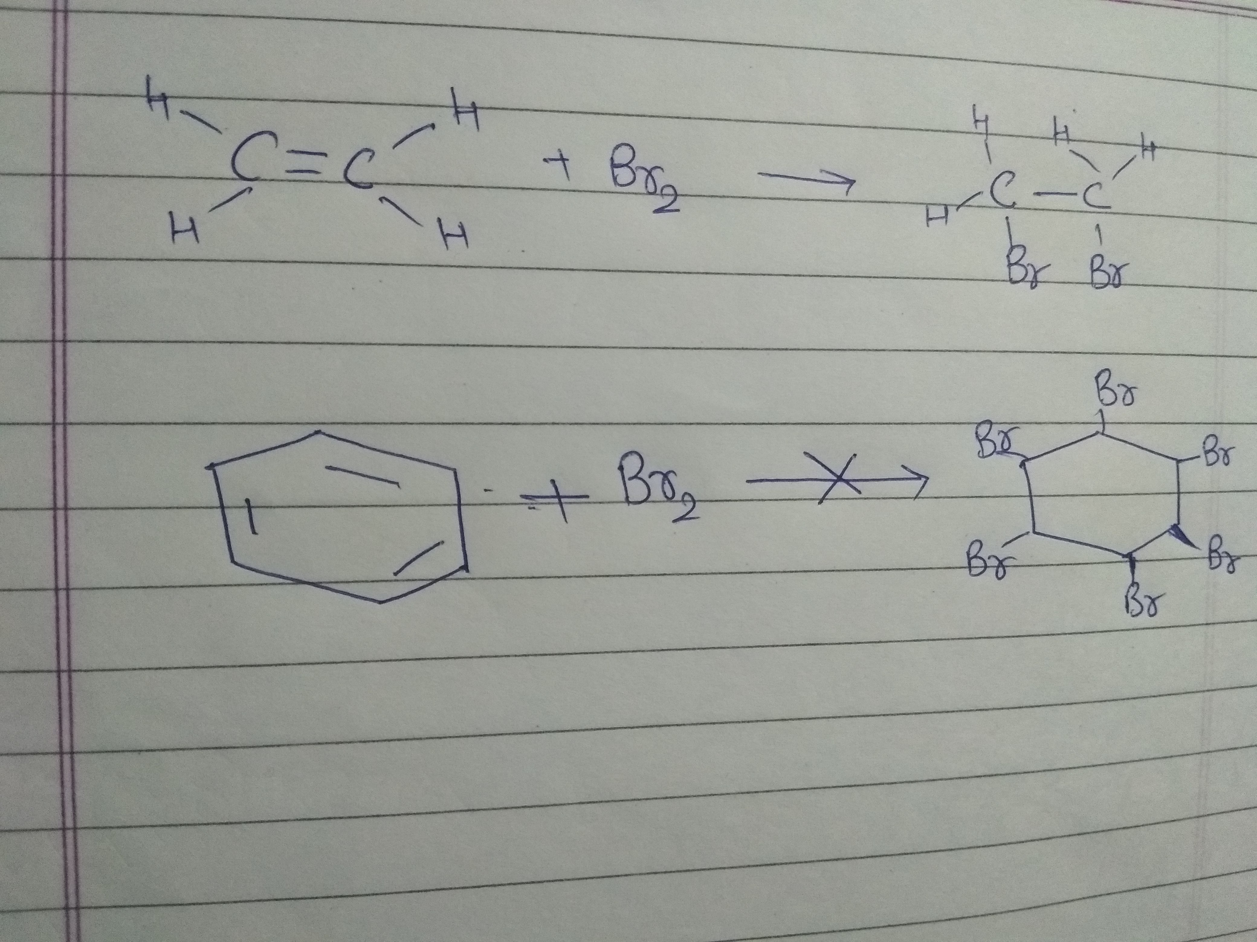 Alkena manakah yang tidak hilang warnanya oleh air brom? - Quora