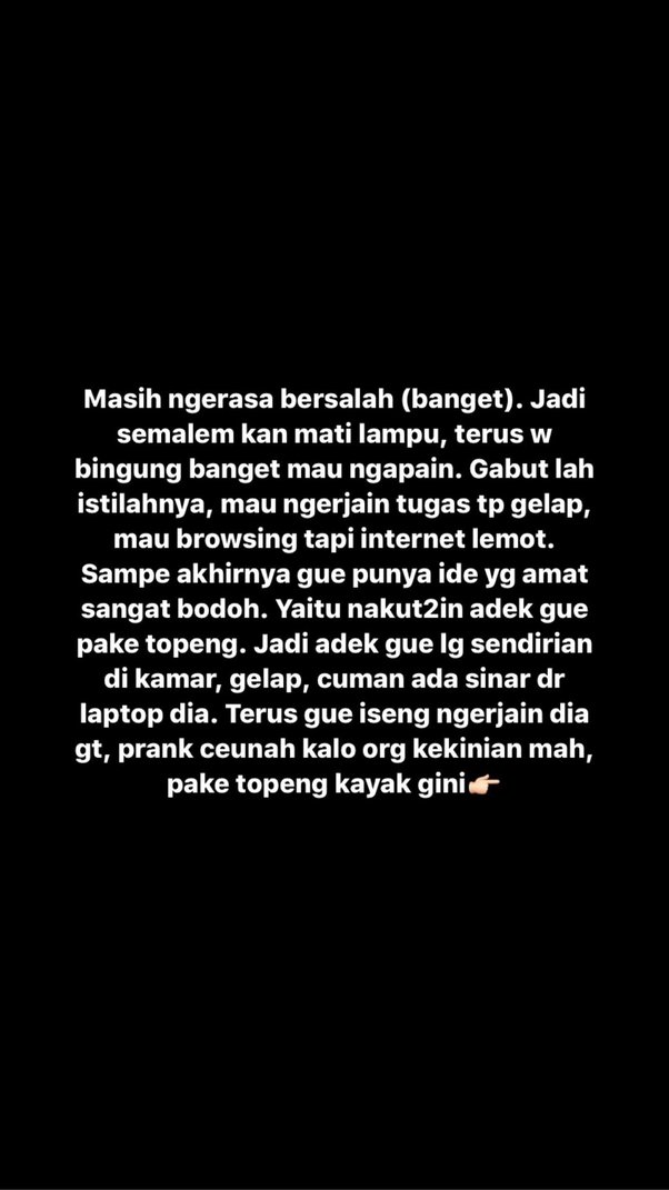 Apakah perbuatan yang hingga saat ini kamu merasa bersalah karena  melakukannya? - Quora