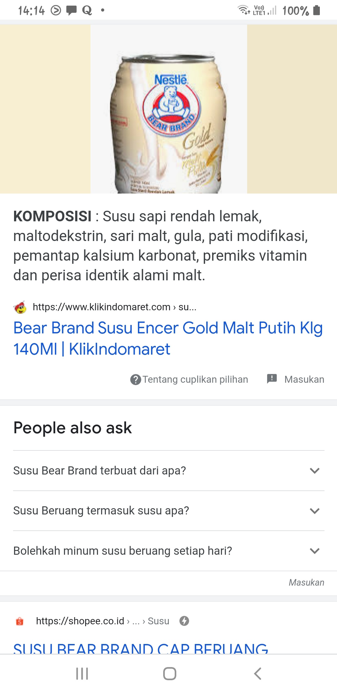 Apa yang membedakan susu bear brand dengan susu yang lain? - Quora