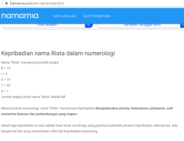 Apa arti di balik namamu? Bagaimana kisah orang tuamu sampai bisa menamaimu  seperti saat ini? Apa kamu punya kisah/pengalaman unik yang berkaitan  dengan namamu? - Quora