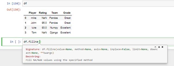 Bagaimana cara menangani nilai NaN dalam Dataframe Pandas - Quora