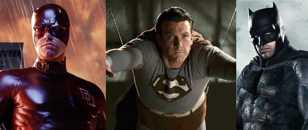Apakah Ben Affleck satu-satunya aktor yang pernah memakai tiga kostum  superhero DC / Marvel yang berbeda di filmnya? - Quora