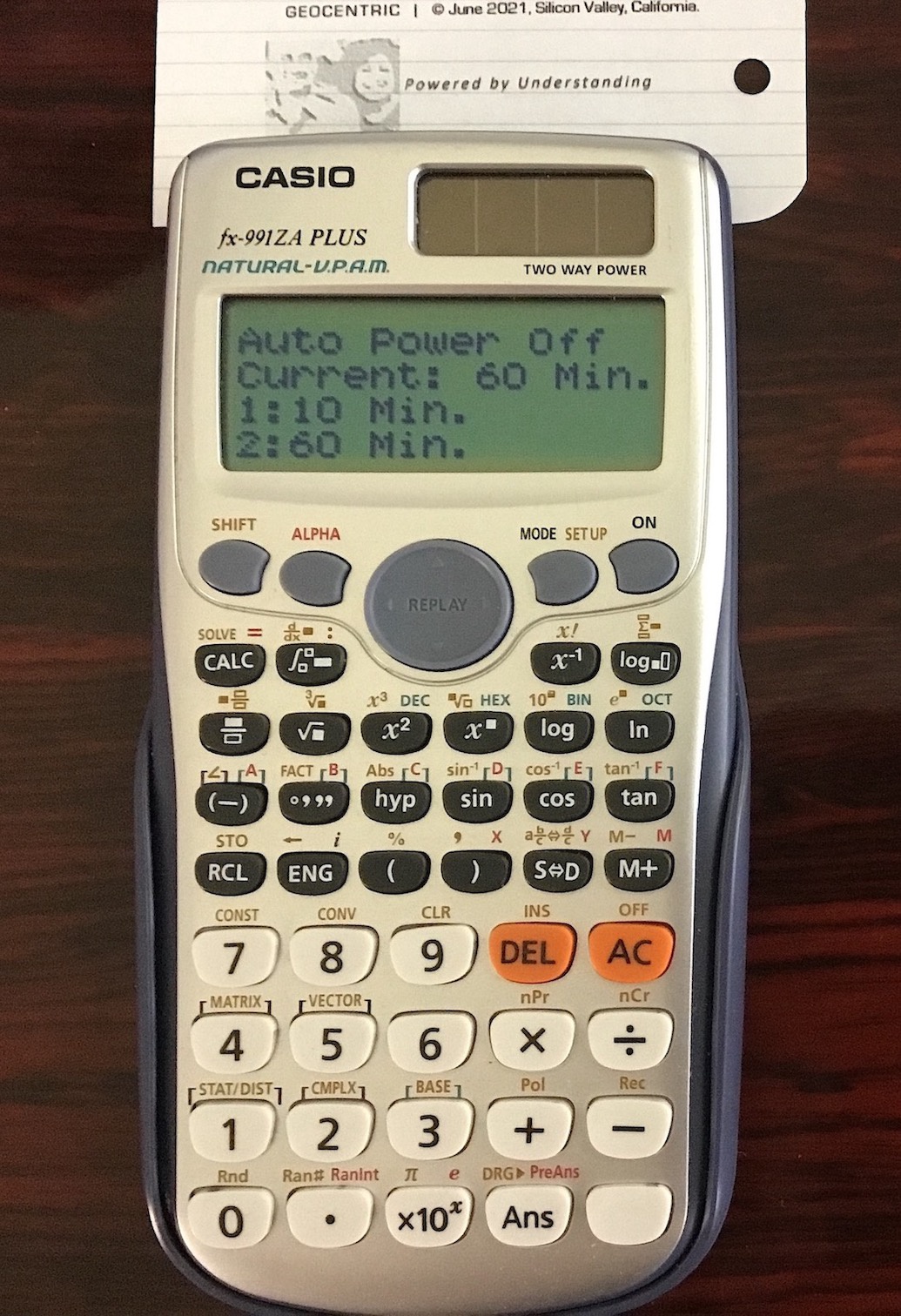 Apakah ada cara lain untuk &lsquo;Aktif&rsquo; CASIO fx-991ES PLUS tanpa tombol &lsquo;ON&rsquo;? -  Quora