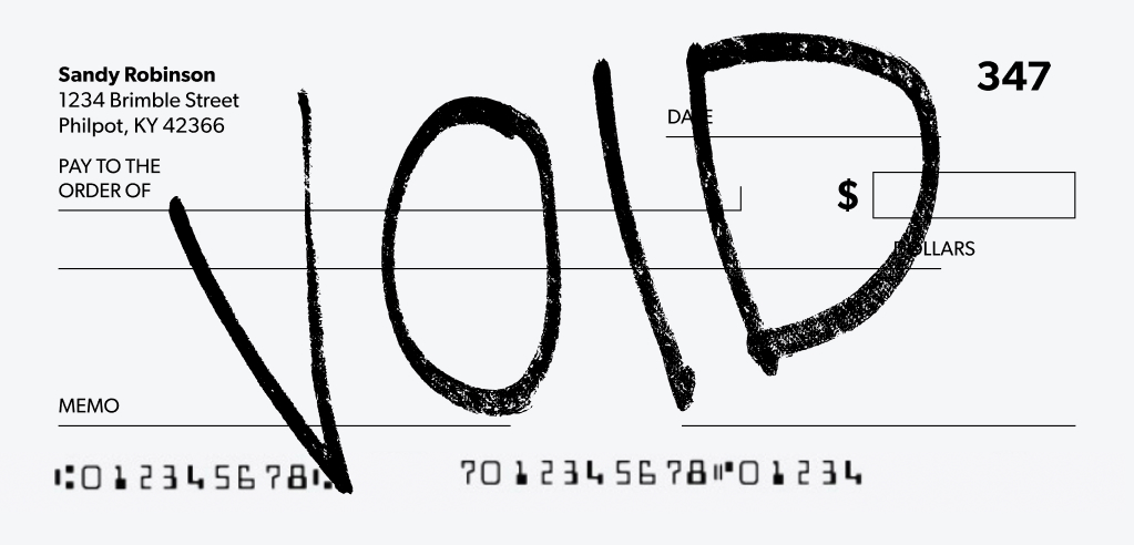 How to Void a Check How to Void a Check