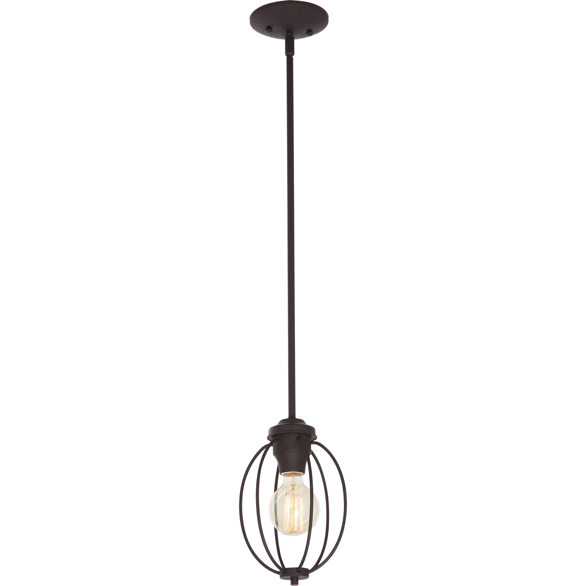 6121-79; Antique Bronze Caged Pendant - QuantaLight
