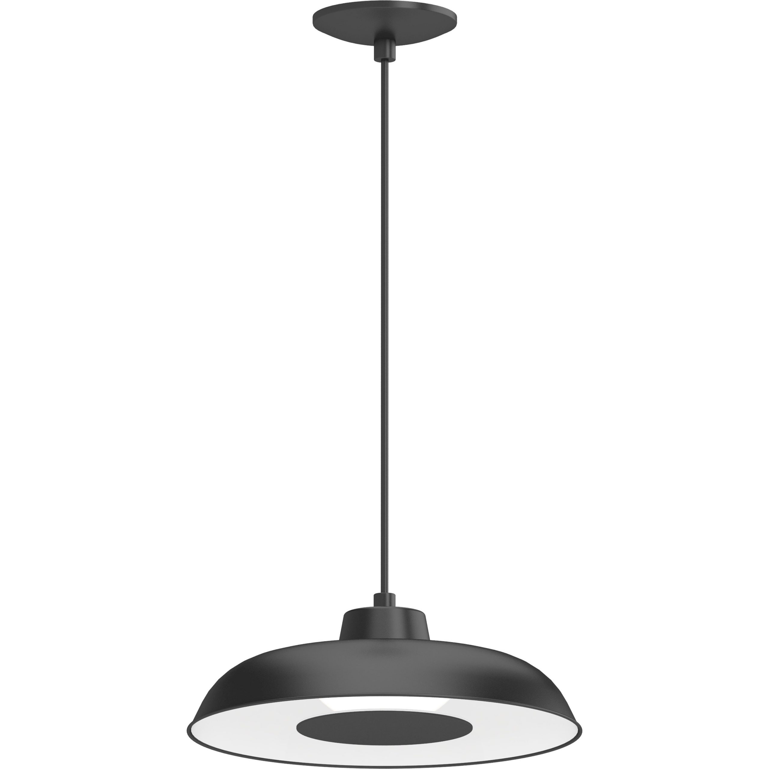 2124-BK; LED Pendant (Black) - QuantaLight