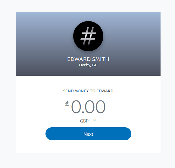 screenshot-paypal-me – QuickHash GUI