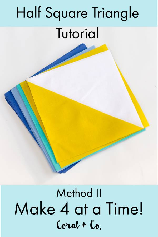 Quilting Tutorial Half Square Quilting