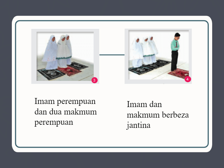 Tidak kiralah di mana ia dilakukan, solat jemaah paling kurang cuma perlu ada seorang imam dan seorang makmum. Solat Jemaah Pengikat Hati Religious Studies Quizizz