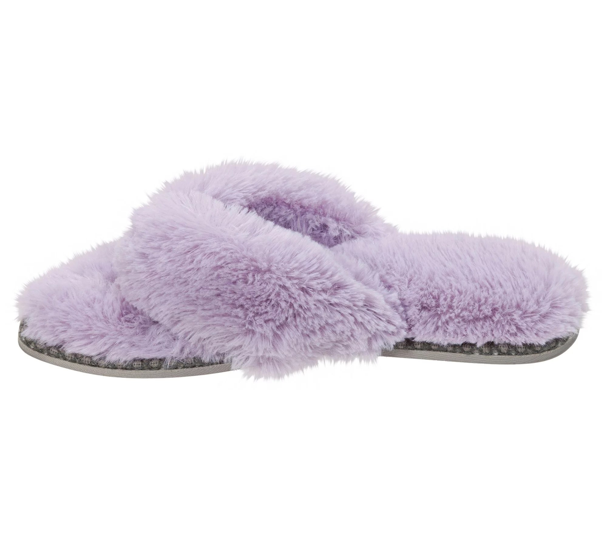 Shop iconic isotoner slippers for women; Dearfoams Pile Thong Slippers - QVC.com