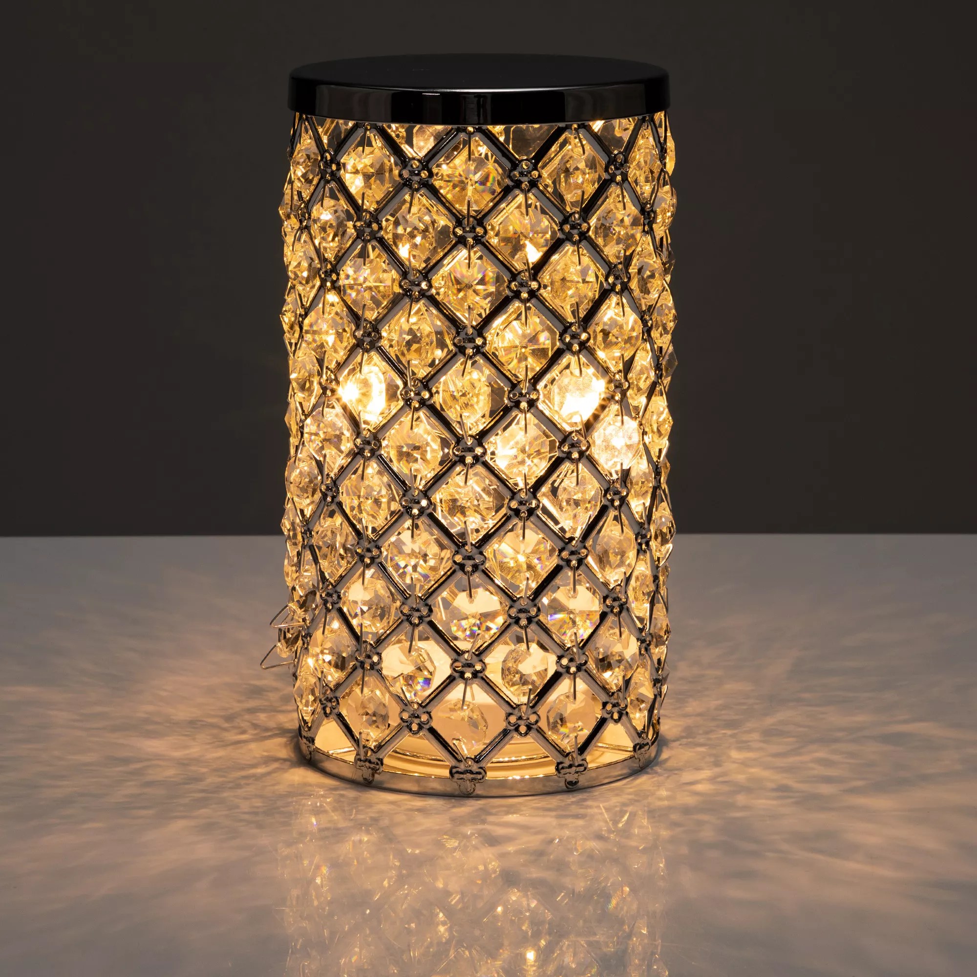 Die viskose verleiht es ein. LUMIDA Xmas LED-Leuchte Kristall-Optik 5h-Timerfunktion