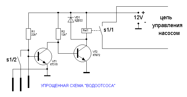Датчик воды схема. Простой сигнализатор уровня воды схема. Схема реле уровня воды на транзисторах. Сигнализатор уровня жидкости схема своими руками. Датчик уровня воды схема принципиальная электрическая.