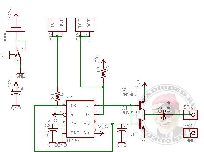 Схема для рисования звуком звук рисующего карандаша
