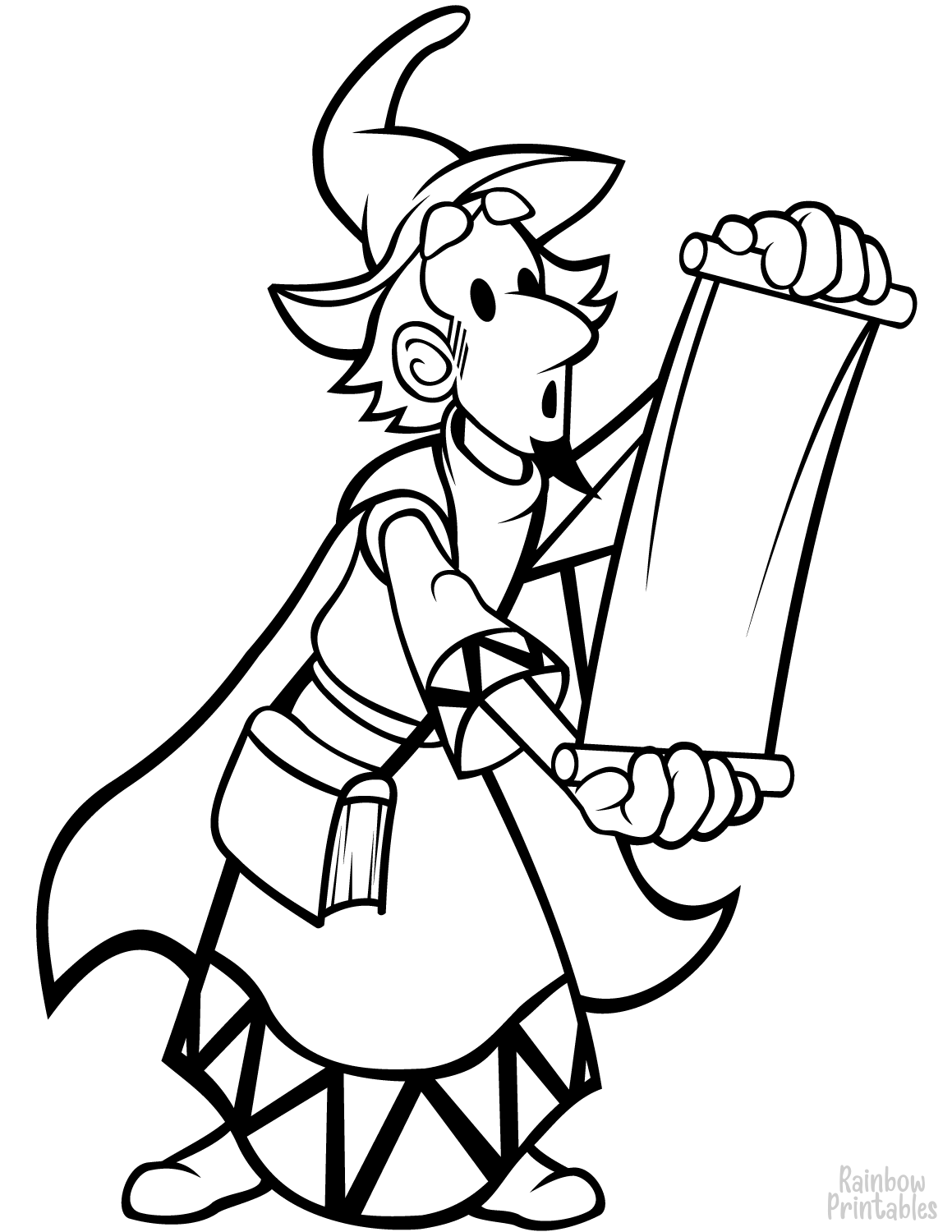 Bible story coloring pages • 5 contents: Wizard Coloring Pages Rainbow Printables