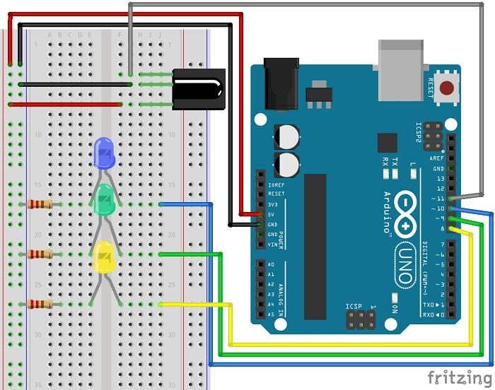 Arduino - Control LED's with IR Remote Control | Random Nerd Tutorials