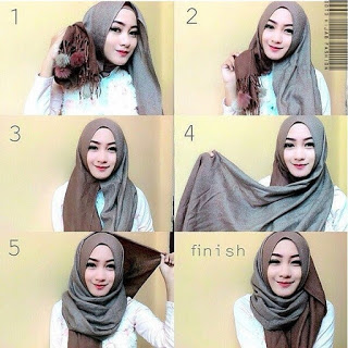Kainnya yang panjang membuatnya dapat dengan mudah dibentuk sedemikian rupa. Tutorial Hijab Pashmina Model Terbaru Rantidwi