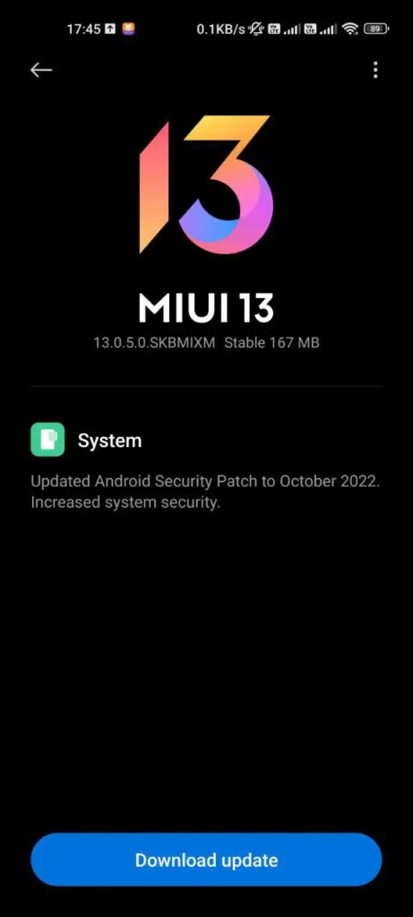 تحديث MIUI 13