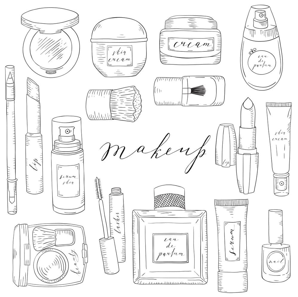 нарисованные ногти для раскраски