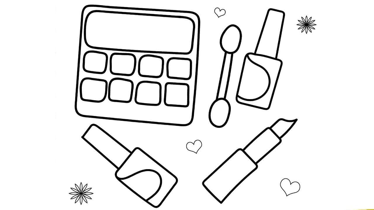 нарисованные ногти для раскраски