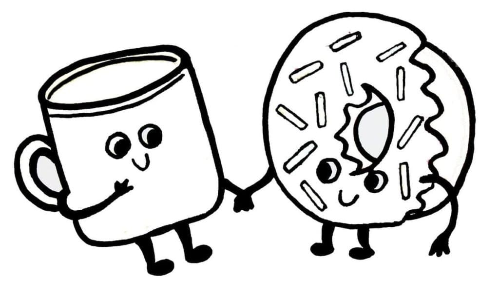 cute food coloring pages