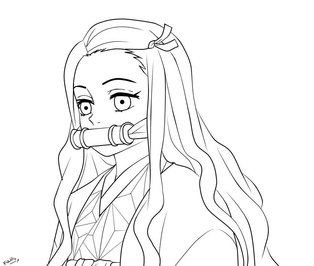 demon slayer coloring pages